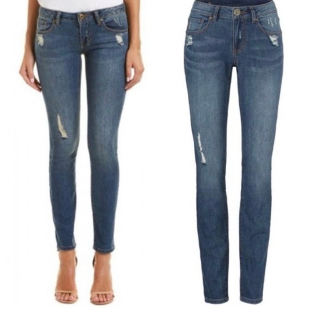 CAbi 5091 Curvy Destructive Skinny Jeans Size 6